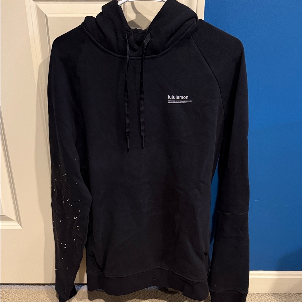 lululemon athletica Men's Black CitySweat Hoodie (reflective)